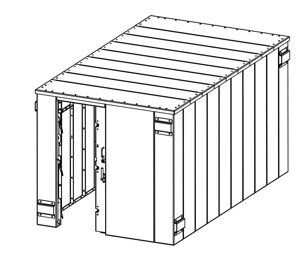 Swisher ESP Safety Shelter- 25 Person Private / 15 Person Business - Green Vista Living