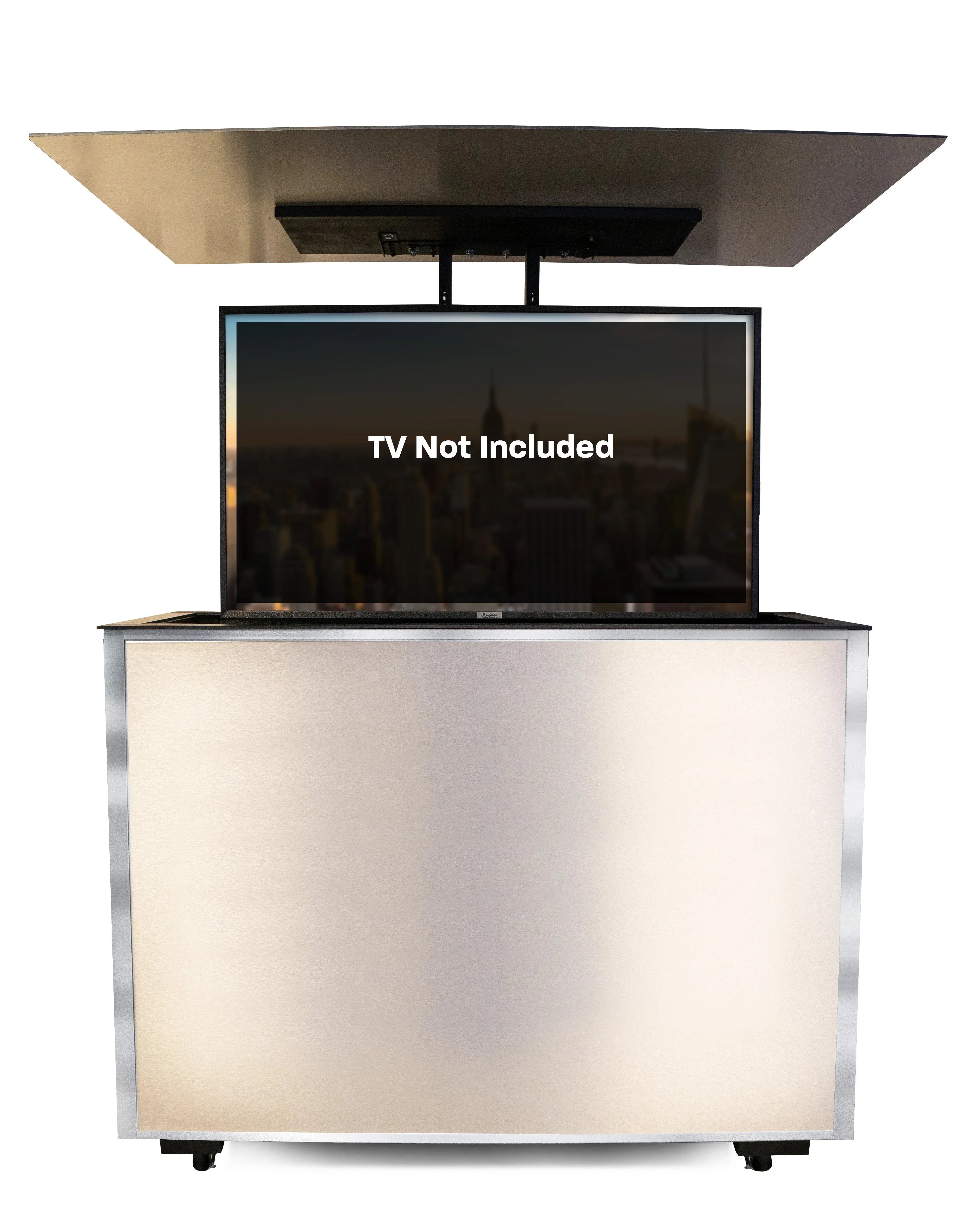 MirageVision 50" Outdoor TV Premium Lift Cabinet - Green Vista Living