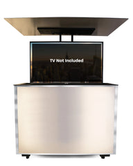 MirageVision 65" Outdoor TV Premium Lift Cabinet - Green Vista Living