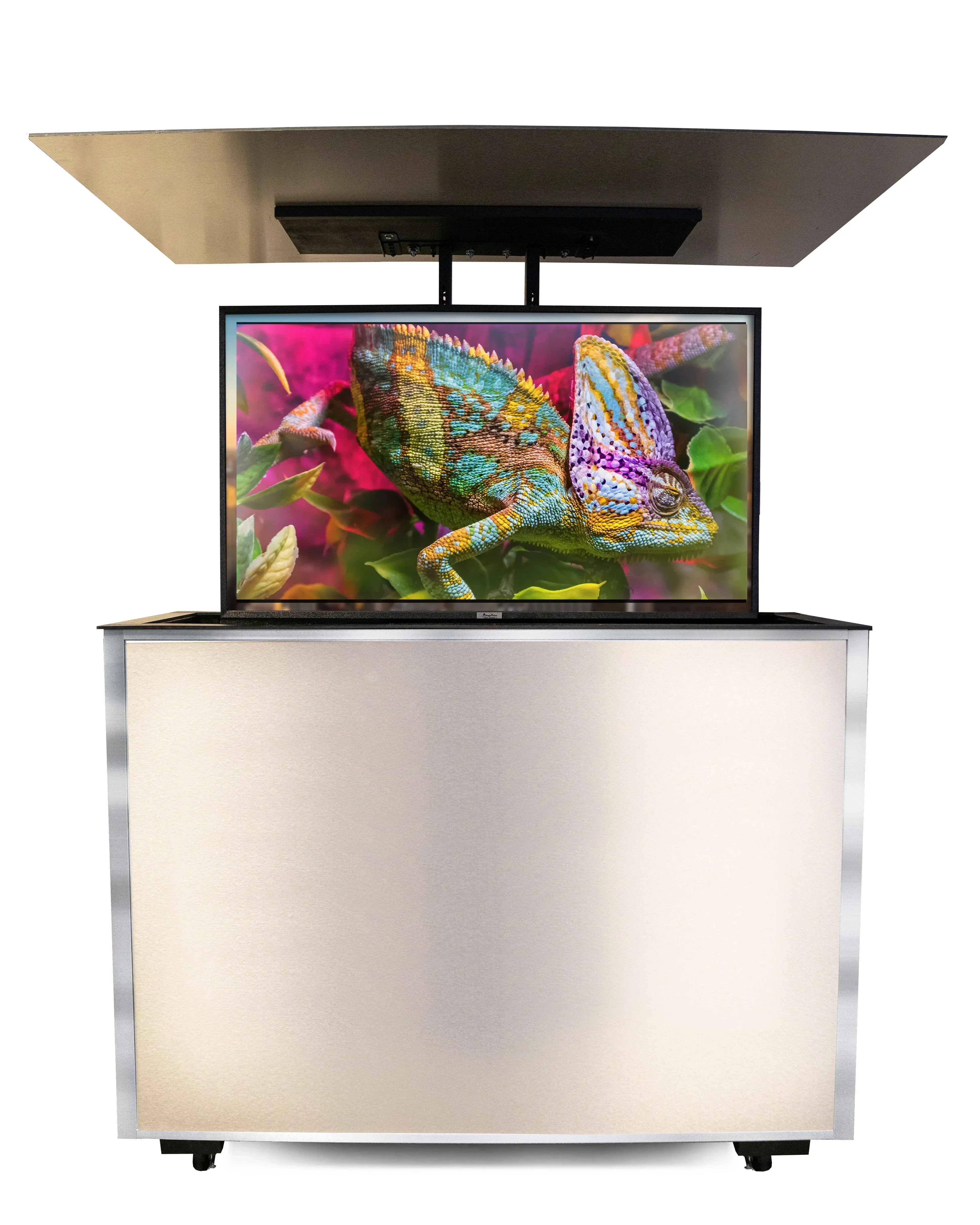 MirageVision 50" Outdoor TV Premium Lift Cabinet - Green Vista Living