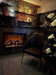 Amantii TRD-33-BESPOKE Traditional 33 inch built in Indoor Outdoor Electric Insert Fireplace - Green Vista Living