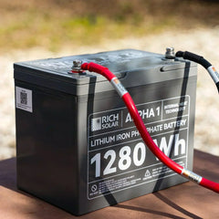 ALPHA 1 | 12V 100Ah LiFePO4 Battery | Powerful 12V Lithium Battery for RVs, Trailers, Vans, Boats, Off-Grid | 5,000 Lifetime Cycles | Bluetooth and Internal Heat Technology - Green Vista Living