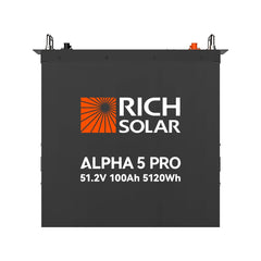 ALPHA 5 PRO 51.2V 100Ah LiFePO4 Battery Premium 48V Server Rack Lithium Battery for Residential, Commercial, RVs, Off-Grid - Green Vista Living