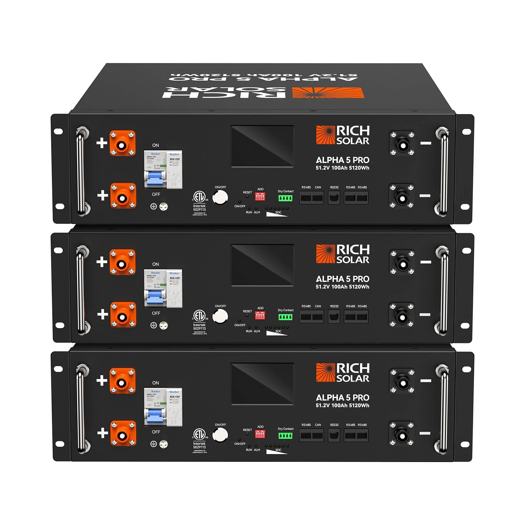 ALPHA 5 PRO 51.2V 100Ah LiFePO4 Battery Premium 48V Server Rack Lithium Battery for Residential, Commercial, RVs, Off-Grid - Green Vista Living
