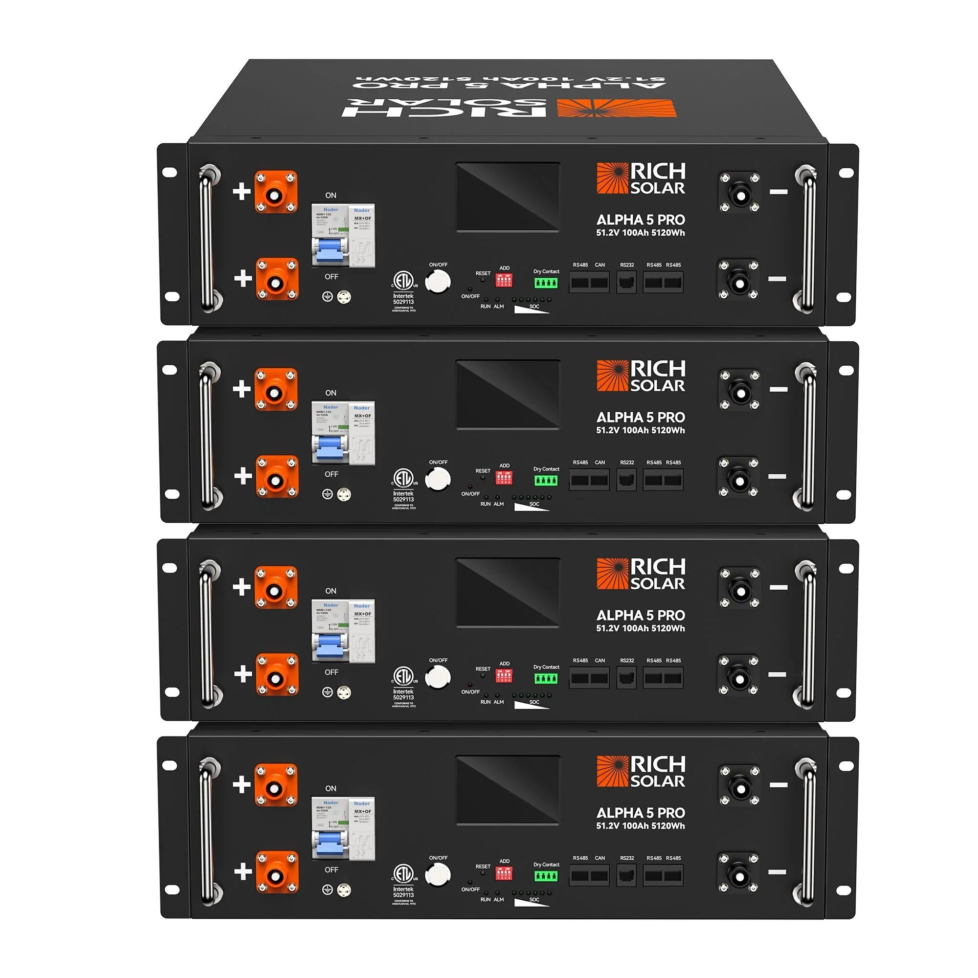 ALPHA 5 PRO 51.2V 100Ah LiFePO4 Battery Premium 48V Server Rack Lithium Battery for Residential, Commercial, RVs, Off-Grid - Green Vista Living