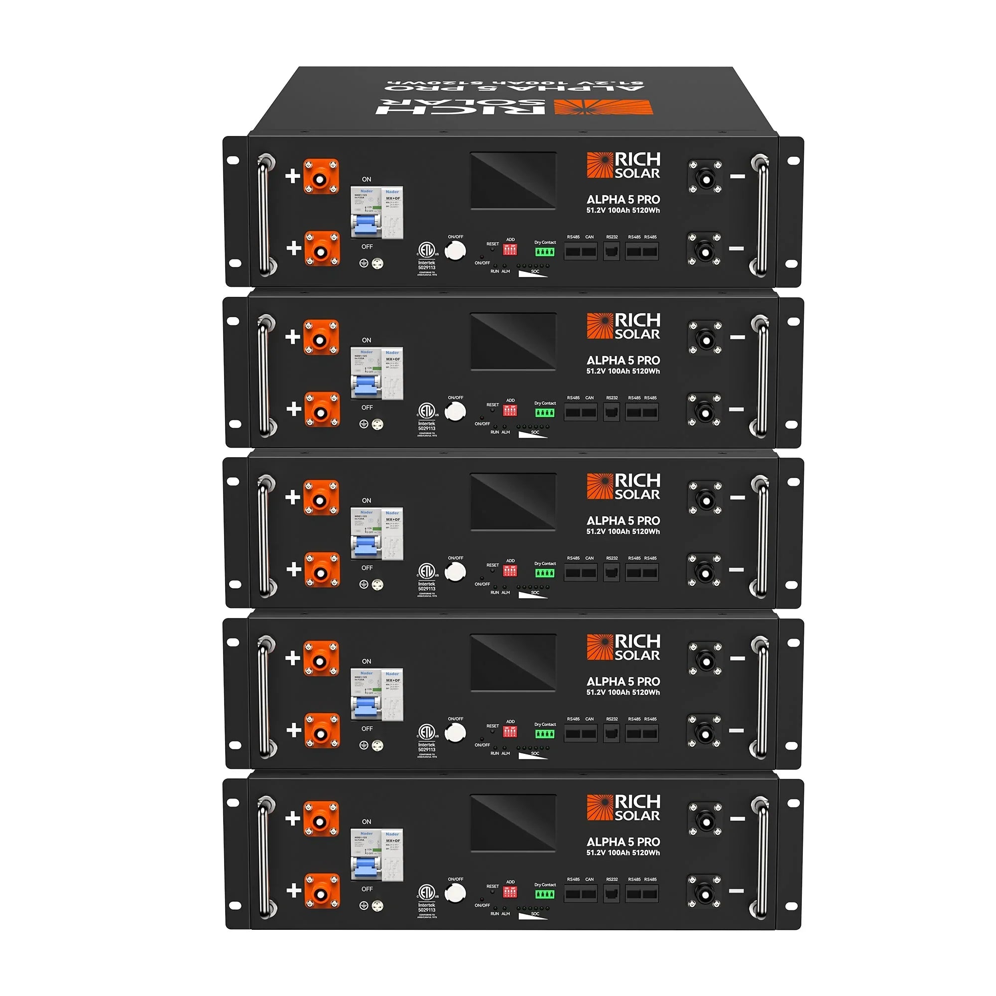 ALPHA 5 PRO 51.2V 100Ah LiFePO4 Battery Premium 48V Server Rack Lithium Battery for Residential, Commercial, RVs, Off-Grid - Green Vista Living
