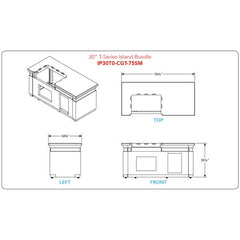 AOG 30" T-Series Island Bundle - IP30T0-CGT-75SM