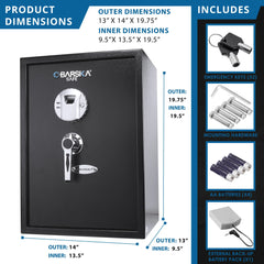 Barska 1.45 Cu. ft Biometric Security Safe