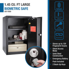 Barska 1.45 Cu. ft Biometric Security Safe
