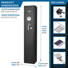 Barska 1.83 Cu. ft Biometric Safe, DOJ Approved