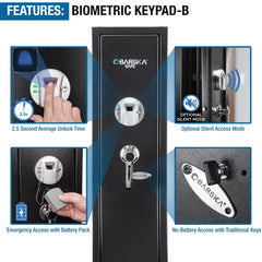 Barska 5.52 Cu. ft Biometric Safe