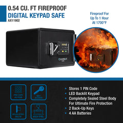 Barska 0.54 Cu. ft Fireproof Digital Keypad Safe