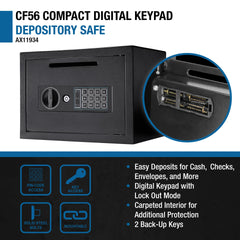 Barska 0.56 Cu. ft Keypad Depository Safe