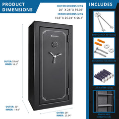 Barska FV2000 FireVault Fireproof Keypad Safe
