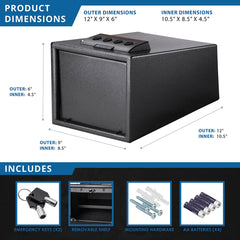 Barska 0.23 Cu. ft Quick Access Keypad Safe