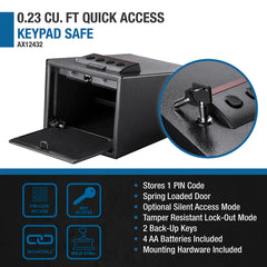 Barska 0.23 Cu. ft Quick Access Keypad Safe