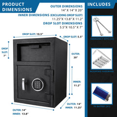 Barska DX200 1.03 Cu. ft Keypad Depository Safe