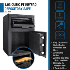 Barska DX200 1.03 Cu. ft Keypad Depository Safe