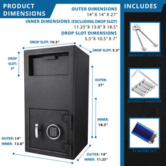 Barska DX300 1.72 Cu. ft Keypad Depository Safe
