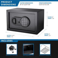 Barska 0.36 Cu. ft Digital Keypad Security Safe