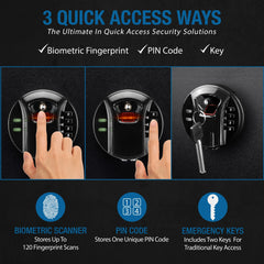 Barska HQ900 Biometric Keypad Safe