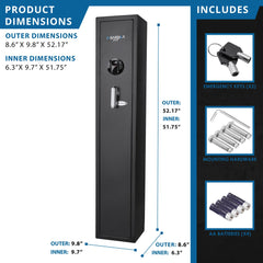 Barska HQ800 Biometric Keypad Safe