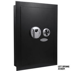 Barska 0.52 Cu. ft Black Biometric Wall Saf