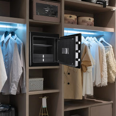 Barska 1.01 Cu. ft Keypad Fireproof Jewelry Safe, Black