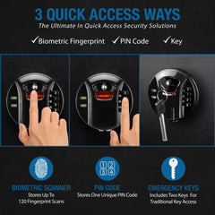 Barska 0.72 Cu. ft Biometric Keypad Depository Safe