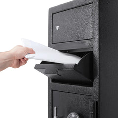 Barska 0.72/0.78 Cu. ft Dual Compartment Keypad Depository Safe