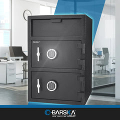 Barska 1.6/2 Cu. ft Dual Compartment Keypad Depository Safe