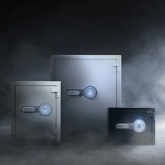 Barska 1.64 Cu. ft Biometric Fireproof Security Safe, Grey