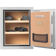 Barska 1.64 Cu. ft Biometric Fireproof Security Safe, Grey
