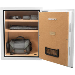 Barska 4.48 Cu. ft Biometric Fireproof Security Safe, White