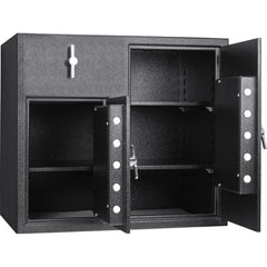 Barska 2.58/4.68 Cu. ft Dual Compartment Rotary Hopper Keypad Depository Safe