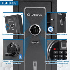 Barska 5.51 Cu. ft Biometric Keypad Safe