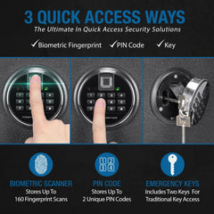 Barska 5.51 Cu. ft Biometric Keypad Safe