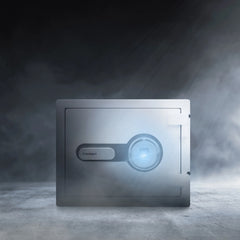 Barska 0.75 Cu. ft Biometric Fireproof Security Safe, White