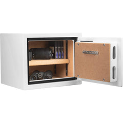 Barska 0.75 Cu. ft Biometric Fireproof Security Safe, White