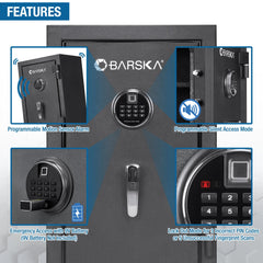 Barska 2.02 Cu. ft Biometric Keypad Fire Resistant Safe