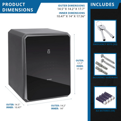 Barska 1.5 Cu. ft Touchscreen Biometric Keypad Security Safe