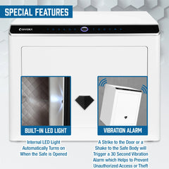 Barska Diamond 2.4 Cu. ft Touchscreen Biometric Keypad Security Safe