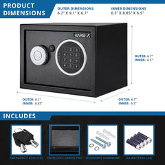 Barska 0.22 Cu. ft Digital Keypad Security Safe