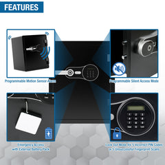 Barska FV PRO 600 Biometric Keypad Fire Resistant Safe