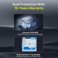 ECO-WORTHY 48V 100Ah Server Rack Battery | 5.12kWh V3 Lithium Battery | UL1973 | UL9540A | CEC Eco-Worthy