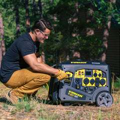 FIRMAN Power Equipment Gas Inverter Portable Generator 6850/5500 Watt Remote Start 120/240V CO Alert