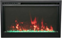 Amantii Traditional Extra slim 33 Inch Modern Smart Electric Fireplace - Green Vista Living