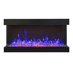Amantii Tru View Extra Tall Lumina 88″ Indoor / Outdoor 3 Sided Smart Electric Fireplace (88-TRV-XT-XL-LUMINA) - Green Vista Living