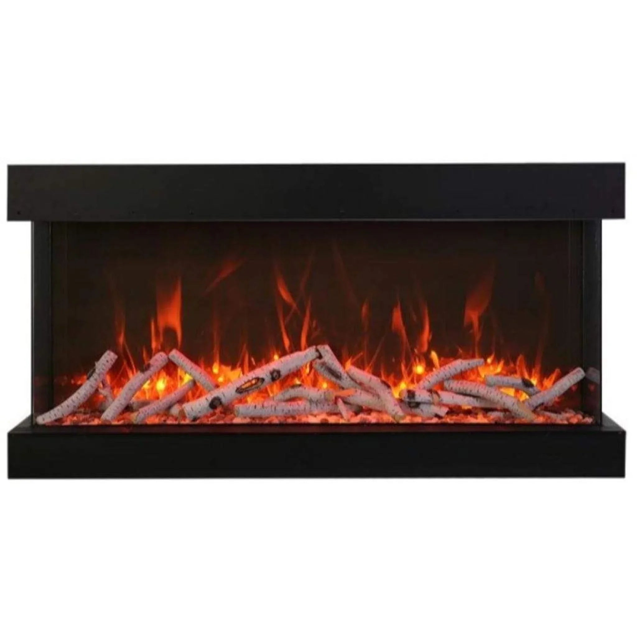 Amantii Tru-View XL XT 60" Three-Sided Electric Fireplace for Indoor or Outdoor Use - Green Vista Living