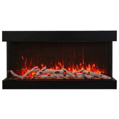 Amantii Tru-View XL XT 88" Three-Sided Electric Fireplace with 22" Glass Viewing Area - Green Vista Living
